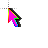PINK CHROMA 3D Shadow cursor