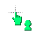 Green Person cursor