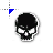 MW2 Skull Black emblem cursor