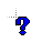 Pregunta azul cursor