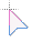pink white and blue  cursor
