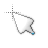 White and Fluid Work in back cursor