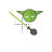 Master Yoda head diagnonal resize right cursor