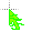 neon green-limegreen glitched cursor