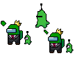 Blue Among Us Wall Guard W/ Mini Crewmate Cursors preview