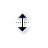 Vertical resize cursor