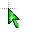 Green Glitter Cursors preview