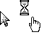 Monochrome 95 Cursors preview