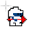 Dig Dug Character Cursor cursor