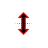 Vertical resize cursor