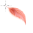 Pink feather cursor