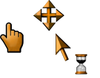 Windows XP 3D Red Edit Cursors preview