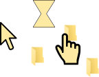 Amarelo & Lilás Cursors preview