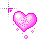 magenta heart cursor