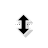 Vertical resize cursor