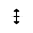 Vertical resize cursor