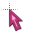pink 3D cursor cursor