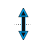 Vertical resize cursor