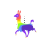Rainbow Llama Cursors preview
