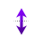 Vertical resize cursor
