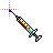 Empty dripping syringe cursor