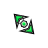 Black and Emerald diagonal 1 cursor