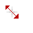 Diagonal1ResizeRed cursor