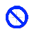 Super Simple Blue Unaviable cursor