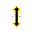 Vertical resize cursor