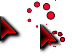 Black and Red Pointer Cursors preview
