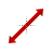 Red Cursor (Black) (Diagnoal Resize 2) cursor
