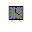 Relogio  quadrado animado cursor