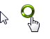 Windows 7 Super Inferior Light Green Cursors preview