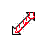 I love u smiley diagonal 2 cursor