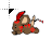 red shaman running cursor