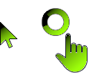 Green-black 10 Cursors cursor preview