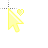 Cute Aesthetic Yellow Cursors preview