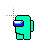 Aqua among us cursor