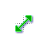 Diagonal Resize 2 Green cursor