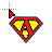 Superman Alphabet a cursor