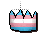 OSRS Custom Trans Party Hat cursor