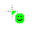 Green smiley face cursor