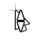 Vertical resize cursor