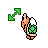 Green Koopa diagonal resize 2 cursor
