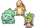 Pokemon 3D Starters ALL REGIONS Cursors preview