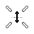 Vertical resize cursor