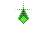 Green Black cursor