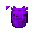 Radioactive Purple Axolotl Bucket Minecraft cursor