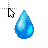 Raindrop cursor