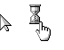 Windows XP 3D Silver Basic Static Edition Cursors cursor preview